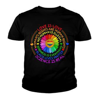 Love Is Love Science Is Real Kindness Is Everything Lgbt Youth T-shirt | Mazezy AU