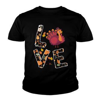 Love Turkey Thanksgiving Happy Fall 20 Shirt Youth T-shirt | Favorety DE