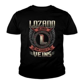 Lozano Blood Run Through My Veins Name V3 Youth T-shirt - Seseable