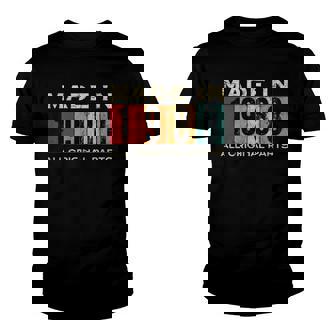 Made In 1988 34Th Bday 34 Years Old All Original Parts Youth T-shirt | Mazezy