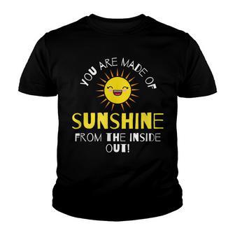 Made Of Sunshine | Back To School | Positivity Youth T-shirt - Thegiftio UK