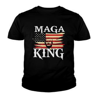 Maga King American Patriot Trump Maga King Republican Gift Youth T-shirt - Thegiftio UK