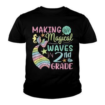 Making Magical Waves In 2Nd Grade Back To School Gift Youth T-shirt - Thegiftio UK