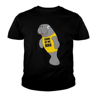 Manatee Novelty Come At Me Bro V2 Youth T-shirt | Favorety DE