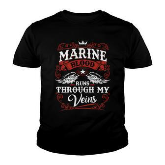 Marine Name Shirt Marine Family Name V2 Youth T-shirt - Monsterry DE