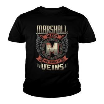 Marshall Blood Run Through My Veins Name V8 Youth T-shirt - Seseable