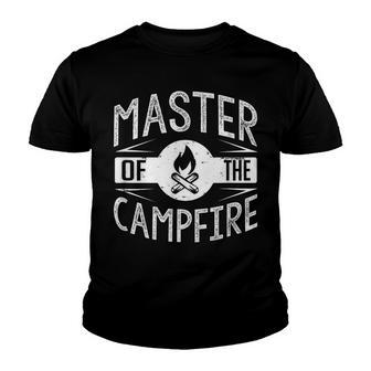 Master Of The Campfire Outdoor Camping Youth T-shirt - Thegiftio UK