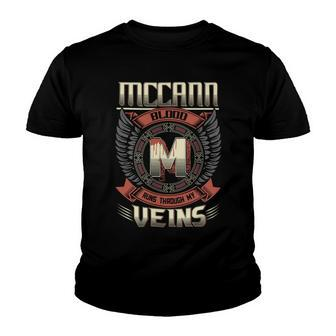 Mccann Blood Run Through My Veins Name V3 Youth T-shirt - Seseable