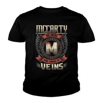 Mccarty Blood Run Through My Veins Name V2 Youth T-shirt - Seseable