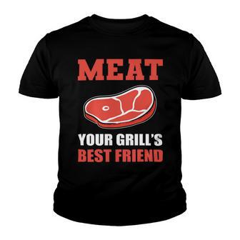 Meat Your Grill’S Best Friend Butcher Chef Cook Bbq Youth T-shirt | Favorety