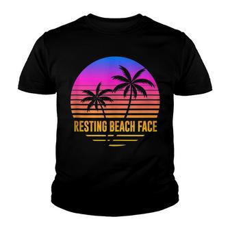 Men Women Funny Resting Beach Face Cruise Summer Vacation Youth T-shirt - Thegiftio UK