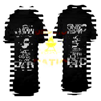 Mens Funny Daddio Of The Patio Fathers Day Bbq Grill Dad Youth T-shirt - Thegiftio UK
