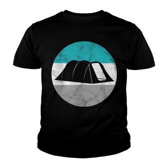 Mens Retro Vintage Camping Tent Youth T-shirt - Thegiftio UK