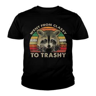 Mens Went From Classy To Trashy Raccoon Raccoon Lover Gift Youth T-shirt - Thegiftio UK