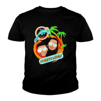 Miami Visbers Palm Tree Miami Beach Vacation Youth T-shirt - Thegiftio UK