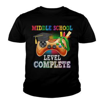 Middle School Level Complete Last Day Of School Graduation Youth T-shirt | Mazezy