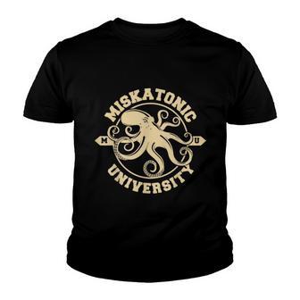 Miskatonic University Roleplaying Dice D20 Gamer Geek Youth T-shirt - Monsterry DE