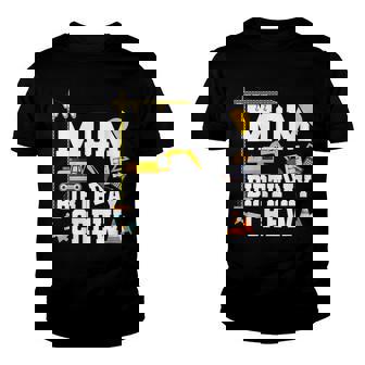 Mom Birthday Crew Mother Construction Birthday Party Youth T-shirt - Seseable