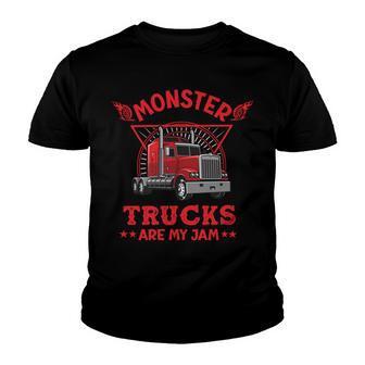 Monster Trucks Are My Jam Youth T-shirt | Favorety