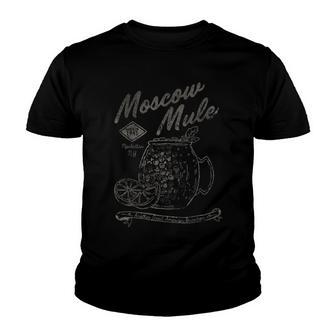 Moscow Mule Copper Vintage Cocktail Graphic Youth T-shirt - Thegiftio UK