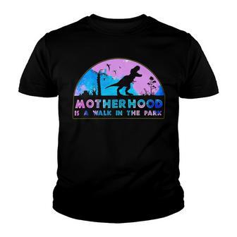 Motherhood Like A Walk In The Park 422 Trending Shirt Youth T-shirt | Favorety DE