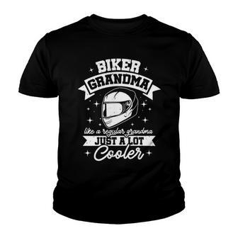 Motorcyclist Biker Grandmas Are The Chiffon Top 459 Shirt Youth T-shirt | Favorety