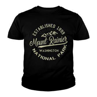 Mount Rainier National Park Hiking Camping Washington Gift Youth T-shirt - Thegiftio UK