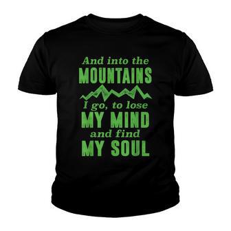 Mountain Nature Gift Skiing Hiking Camping Youth T-shirt - Thegiftio UK