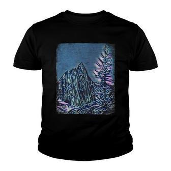 Mountain Pine Tree Camping Gift For Hiker Biker Camper Youth T-shirt - Thegiftio UK
