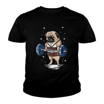 Muscle Pug For Fit Dog Owner Youth T-shirt - Thegiftio UK