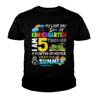 My Last Day Of Kindergarten Im 5 Years Old Summer Vacation V2 Youth T-shirt - Thegiftio UK