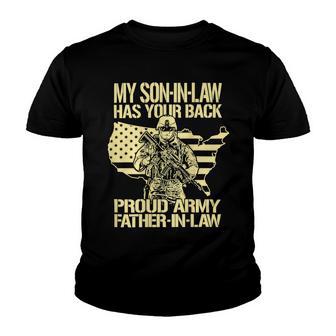 My Soninlaw Has Your Back Proud Army 688 Shirt Youth T-shirt | Favorety