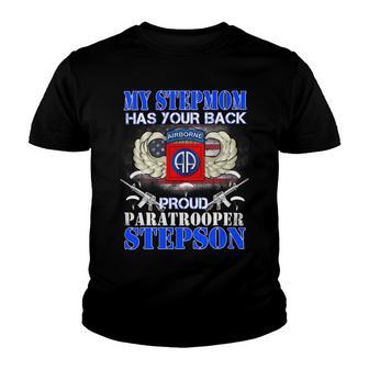 My Stepmom Has Your Back Proud Army 679 Shirt Youth T-shirt | Favorety UK