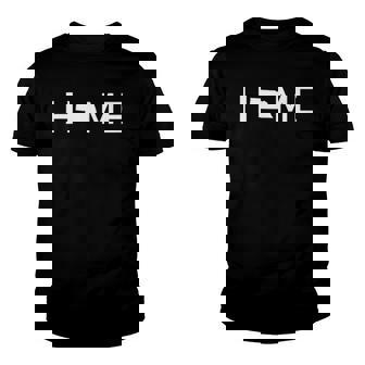 Nebraska Home Love US State Outline Silhouette Youth T-shirt | Mazezy