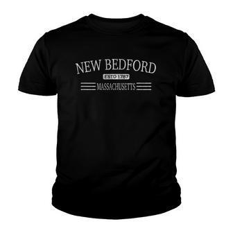 New Bedford Massachusetts Est 1787 Vintage Youth T-shirt | Mazezy
