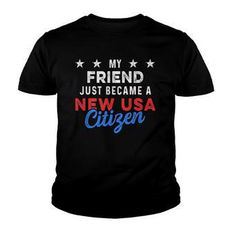 New Usa Citizen Friend Us Citizenship July 4Th Youth T-shirt - Thegiftio UK
