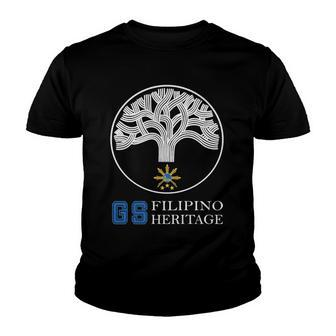 Oakland Filipino Pilipinas Basketball Heritage Youth T-shirt | Mazezy