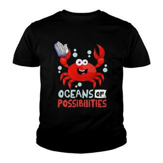 Oceans Of Possibilities Summer Reading 2022Crab Youth T-shirt | Mazezy