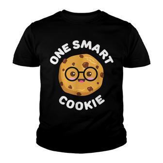 One Smart Cookie Cute Funny Kawaii Chocolate Chip Nerd Youth T-shirt - Thegiftio UK