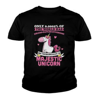 Only 2 Of The World Has Ehlers Danlos Syndrome 00002 Unicorn Youth T-shirt - Thegiftio UK