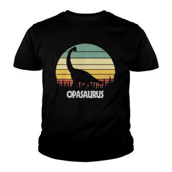 Opasaurus Opa Saurus Opa Dinosaur Youth T-shirt - Thegiftio UK