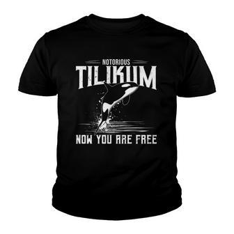 Orca Killer Whale Now You Are Free Tilikum Killer Whale Youth T-shirt - Thegiftio UK
