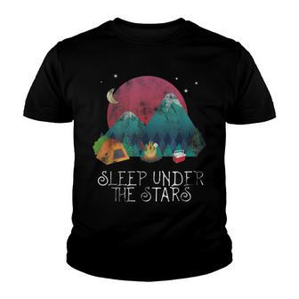 Outdoor Hiking Camping Under The Stars - Wander Youth T-shirt - Thegiftio UK