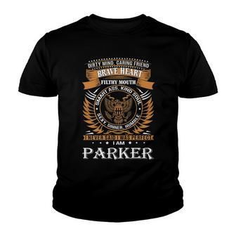 Parker Name Gift Parker Brave Heart Youth T-shirt - Seseable