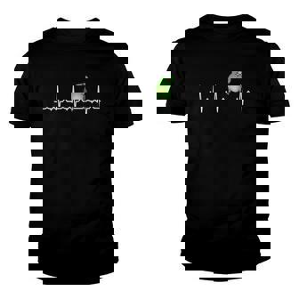 Parrot Ekg Green Parrotlet Heartbeat Bird Pulse Line Birb Youth T-shirt | Mazezy