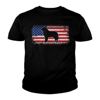 Patriotic Usa Amercia Flag Newfoundland Dog Owner Youth T-shirt - Thegiftio UK