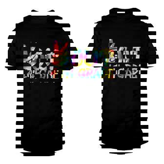 Peace Out 4Th Grade Tie Dye Graduation Last Day Of School V2 Youth T-shirt | Mazezy