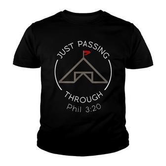 Philippians Camping Tent Christian Faith Bible Scripture Youth T-shirt - Thegiftio UK
