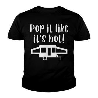 Pop Up Camper Camping Family Matching Group Youth T-shirt - Thegiftio UK