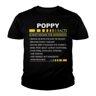 Poppy Name Gift Poppy Facts Youth T-shirt - Seseable